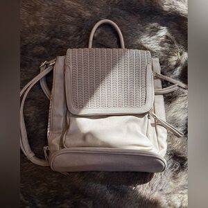 NWOT Elegant Beige Backpack
